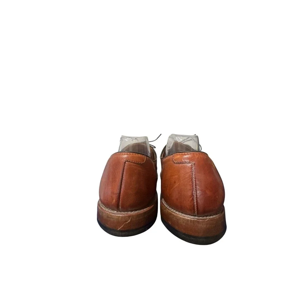 Allen Edmonds Delray Split Toe Chili Brown Leather Dress Shoes Mens Size 10.5 B